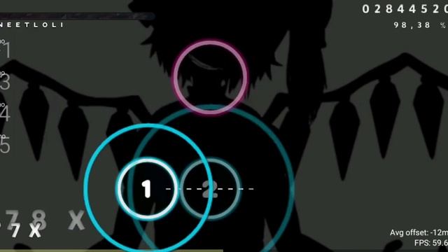 Osu droid / Masayoshi Minoshima. feat nomico - bad apple!! [Guest Diff Collab] 97.88% FC смотреть онлайн