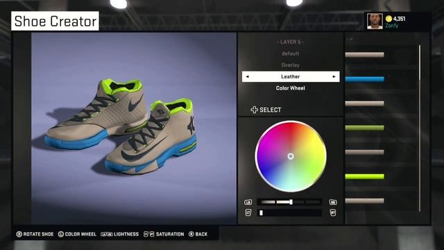 NBA 2K15 Shoe Creator - Nike KD 6 "Home / Pure Platinum" смотреть онлайн