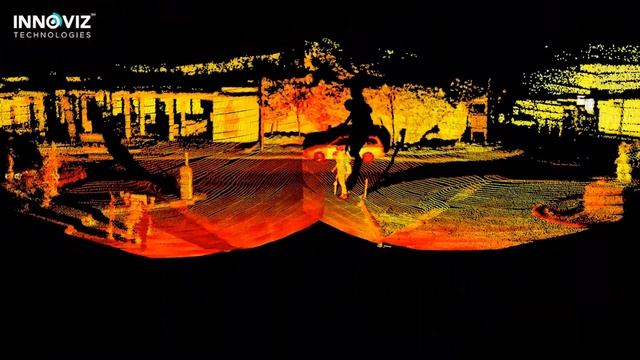LiDAR Point Cloud Recording InnovizOne - The Driver is Helping Someone смотреть онлайн
