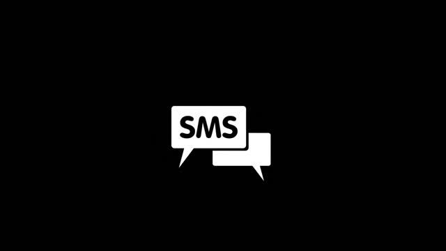 Motion graphic sms ballon icon смотреть онлайн