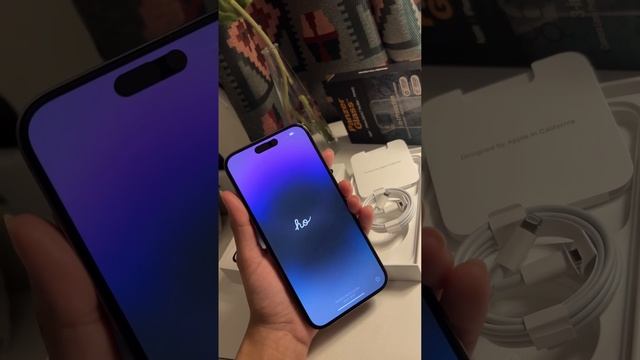 Unboxing iPhone 14 pro max | ASMR | Accessories/Comparison. Applying protection. 💜💜 смотреть онлайн