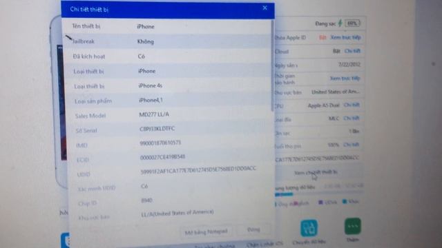 Test với phần mềm 3UTOOLS sau khi tự thay pin iphone 4s смотреть онлайн