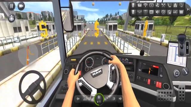 Euro Real 3D City Bus Driving Car Crash In Highway Area - Bus Simulator Ultimate - Android Gameplay смотреть онлайн