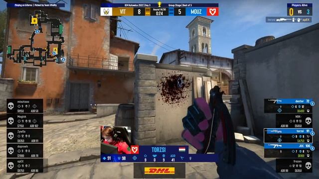 CS:GO - torzsi CRAZY AWP 4K vs Vitality - IEM Katowice 2022 смотреть онлайн