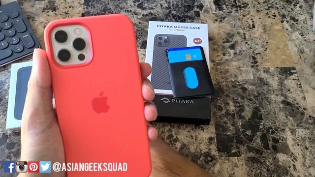 Pitaka MagEZ Card Sleeve Wallet VS iPhone Wallet for iPhone 12 Pro смотреть онлайн