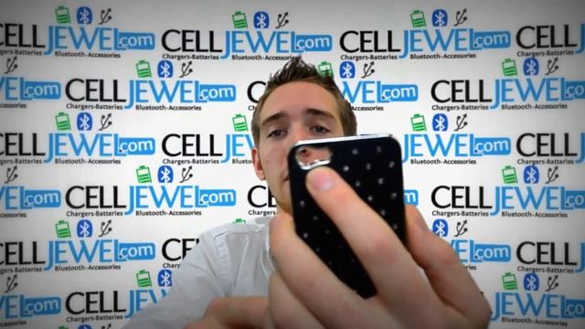 CellJewel.com-iPhone 5 Chrome Case Studded Diamond Black смотреть онлайн