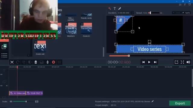 Movavi Video Editor Text Tutorial смотреть онлайн