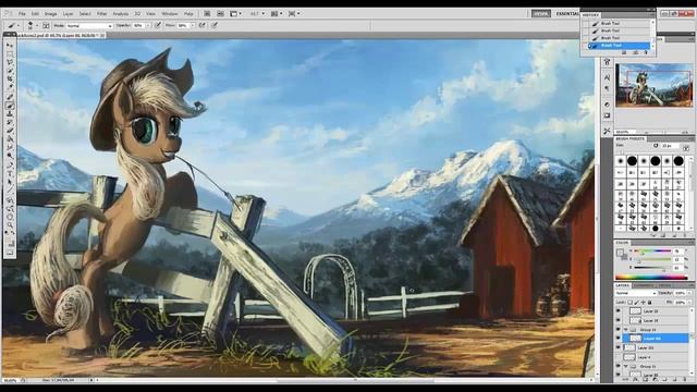 MLP Painting - Sweet Apple Acres смотреть онлайн