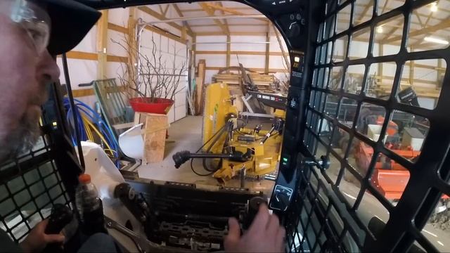 Bobcat T650 tree spade spading & moving cedar trees IL Homestead PART 2 смотреть онлайн