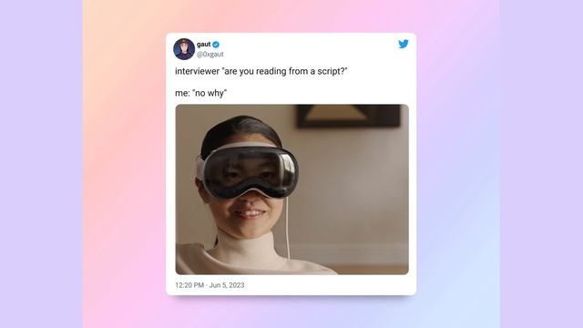 Best Memes from Apple's Vision Pro Event - Ultimate Compilation смотреть онлайн