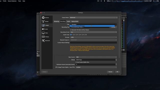 OBS Studio Record In ProRes 422