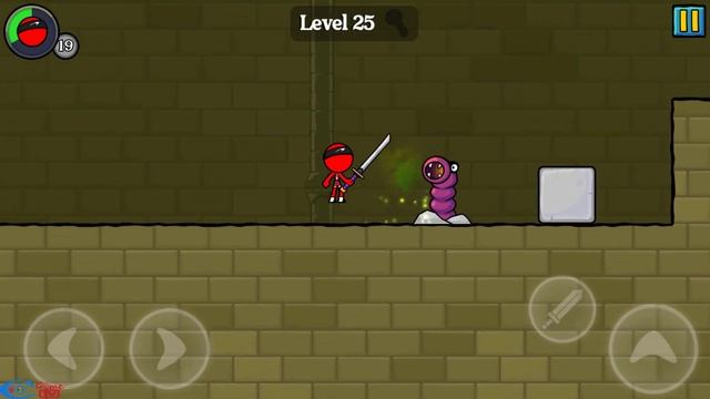 Red Stickman- Animation vs Stickman Fighting- All Levels Gameplay (iOS) Levels 21-30 смотреть онлайн