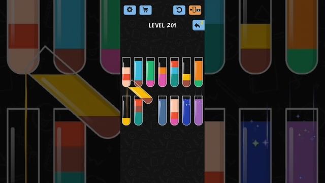 Water Color Sort Level 201 Walkthrough Solution iOS/Android смотреть онлайн