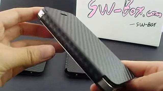 Carbon Fiber Leather Front & Back Cover for iPhone 4 смотреть онлайн
