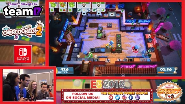 E3 2018: OVERCOOKED 2 (FOUR PLAYER CO-OP MULTIPLAYER - PART 2) for the NINTENDO SWITCH смотреть онлайн