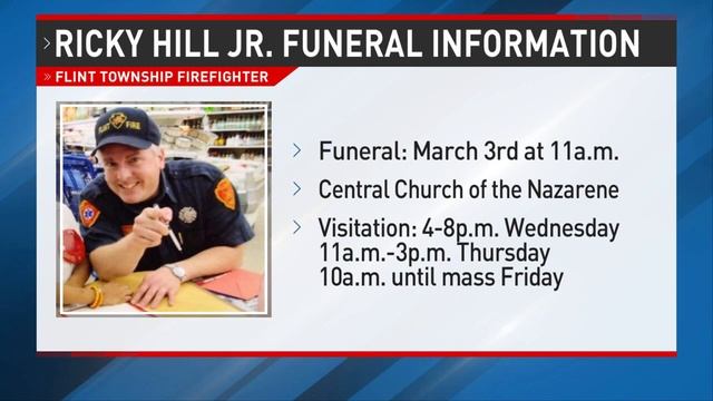 Funeral arrangements announced for Flint Firefighter Ricky Hill Junior who died in the line of duty смотреть онлайн