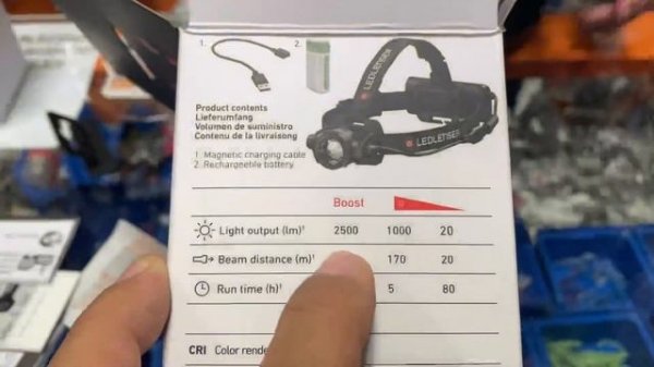 FRONTAL LED LENSER H15R CORE