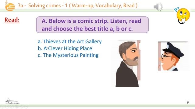 3a - Solving crimes - 1 (Warm-up, Vocabulary, Read) смотреть онлайн