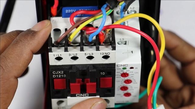 3 Phase Voltage Monitoring Relay connection in DOL Starter @electrical technician смотреть онлайн