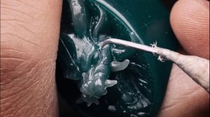 Изготовление из воска кольца с драконом