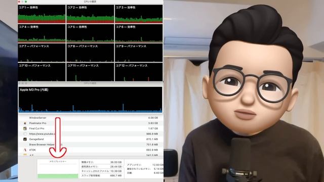 メモリ不足は感じる？64GBから36GBへ乗り換えた正直な感想【※M1 Ultra Mac StudioからM3 Pro 16インチMacBook Proへの乗り換え】 смотреть онлайн
