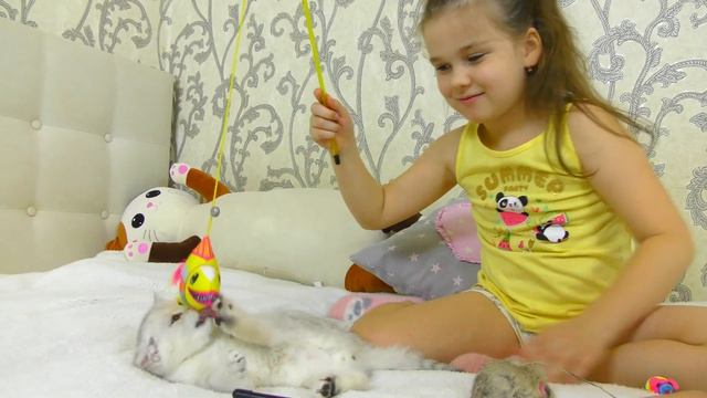 У Насти появился свой КОТЁНОК Сильвер Мечта сбылась! Nastya life VLOG 0+ смотреть онлайн