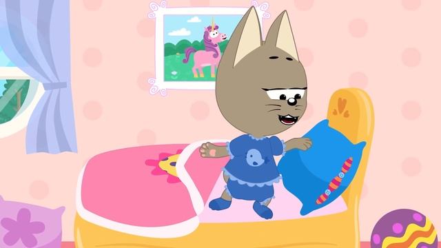 РАЗНОЦВЕТНЫЕ ОДЕЖКИ - Котёнок Котэ песенка для малышей смотреть онлайн