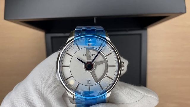 Xship.vn: Perrelet Classique Double Rotor Automatic Silver Dial Men Watch A1090/4 смотреть онлайн