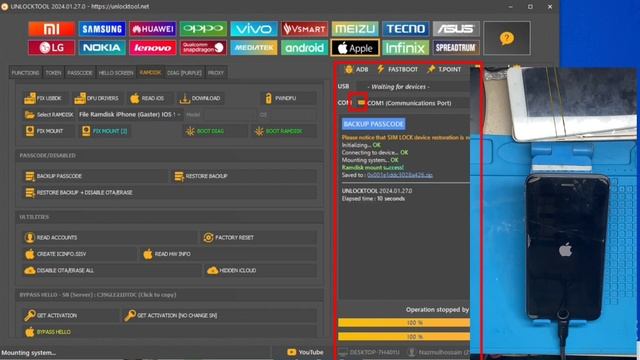 Iphone 6/6+ disabled passcode🔐 bypass done by unlock Tool✅With Sim📶 Unlock Tool Ramdisk passcode смотреть онлайн