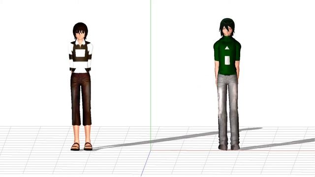 TWO ANIME NERDS DANCE TO BAD APPLE. ONE DOESN'T EVEN HAVE FEET. смотреть онлайн