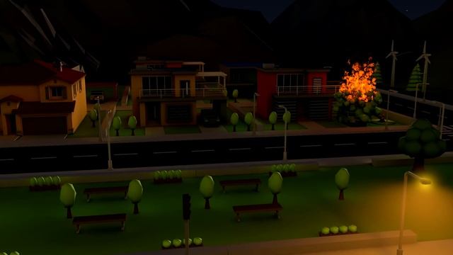 Cartoon For Children - How Tree Burn In Handy Andy's Yard - Cartoon About Cars