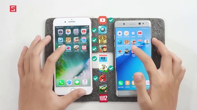 Schannel - Speedtest iPhone 7 Plus vs Galaxy Note 7: Đi tìm chiếc smartphone nhanh nhất thế giới смотреть онлайн