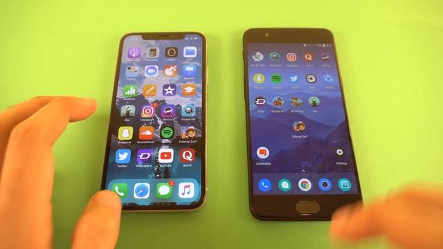 iPhone X vs OnePlus 5 - Speed Test! (4K) смотреть онлайн