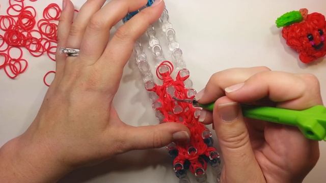 3-D Happy Apple Tutorial by feelinspiffy (Rainbow Loom) смотреть онлайн