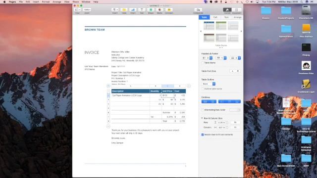 Apple Pages Create Invoice 2017 смотреть онлайн