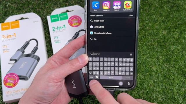 Hoco UA25 2in1 OTG Card Reader (SD,TF) (ตัวอ่านการ์ดสำหรับโทรศัพท์มือถือ) #hoco #iphone15 #iphone