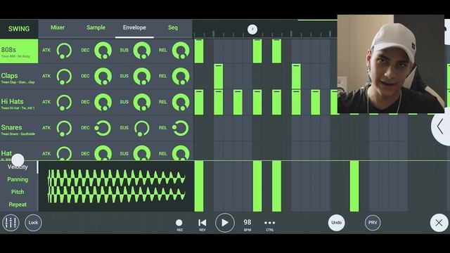 FAZENDO UM BEAT NO CELULAR DEPOIS DE ANOS! (Fl Studio Mobile) смотреть онлайн
