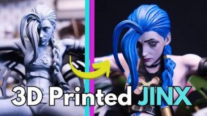 Напечатанная на 3D-принтере Jinx от ARCANE ｜ League of Legends