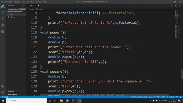 Creating a Scientific calculator using C language | My first Project | C programming смотреть онлайн