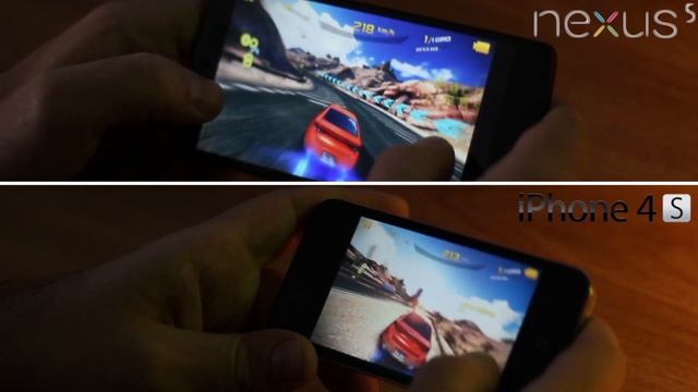 Iphone 4S vs Nexus 5: Game Test Asphalt 8 смотреть онлайн