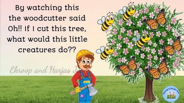 Story in English l Moral story The tree and woodcutter story l bedtimes stories l Learning stories смотреть онлайн