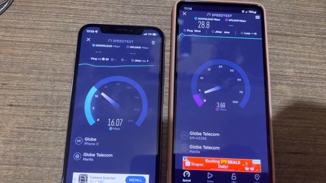 4G+ test GLOBE Telecom: A53 vs iPhone X смотреть онлайн