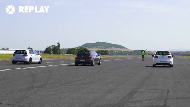 Заезд всех поколений VW Golf R