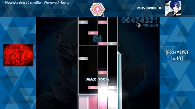 [Osu! Mania 4K]Werewolf Howls[EXHAUST LV.14] - M0STW4NT3D смотреть онлайн