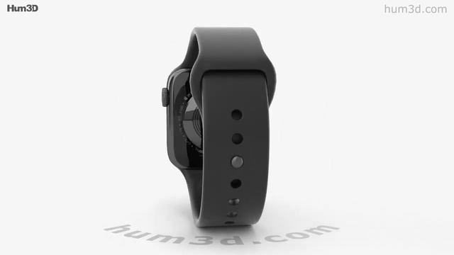 Apple Watch Series 4 40mm Space Black Stainless Steel Case Black Sport Band 3D model by Hum3D.com смотреть онлайн