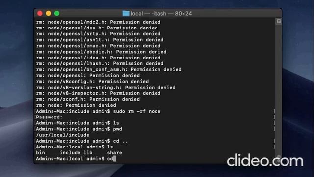how to uninstall node js in mac смотреть онлайн