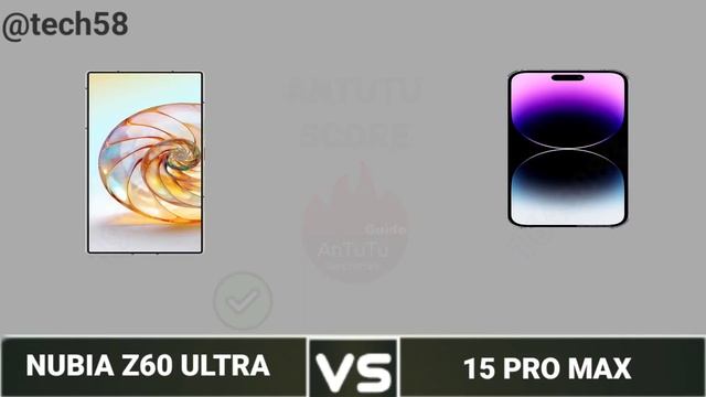 NUBIA Z60 ULTRA VS IPHONE 15 PRO MAX#tech58 смотреть онлайн
