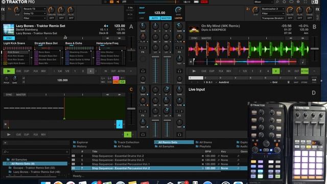 TRAKTOR PRO 3 & KONTROL F1 DJ REMIX CONTROLLER TUTORIAL ITA смотреть онлайн
