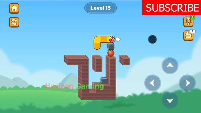 Hungry Worm - Greedy Worm LEVEL 15 - Gameplay Walkthrough Android IOS