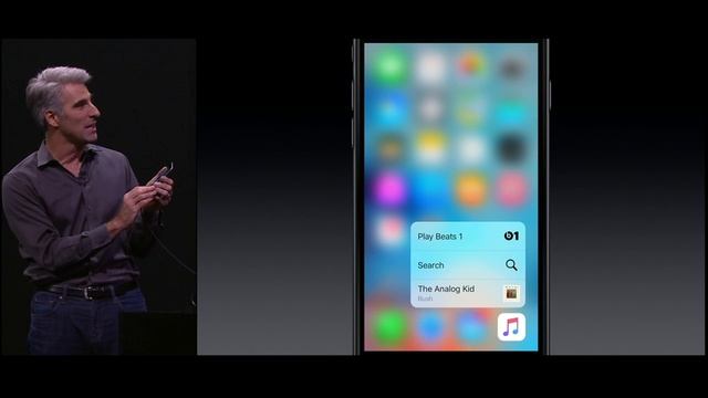 iPhone 6s Demo 3DTouch by Craig Federighi at Apple Special Event, Sept 2015 смотреть онлайн